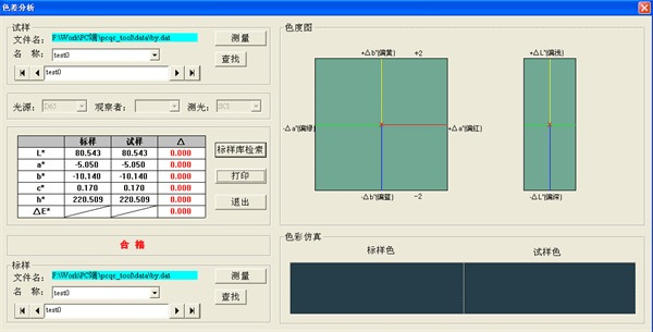 上位機測量界面