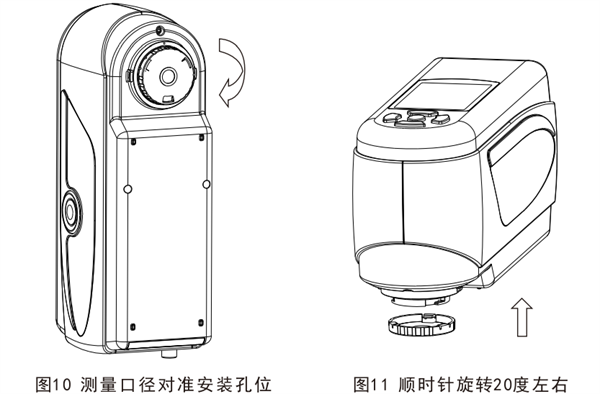 便攜式色差儀更換測量口徑的方法2