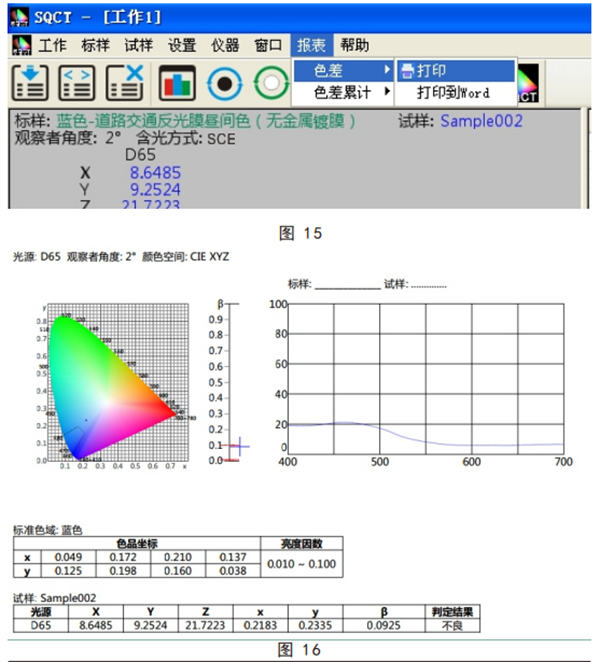 給路標(biāo)專用色差儀的數(shù)據(jù)測試方法3