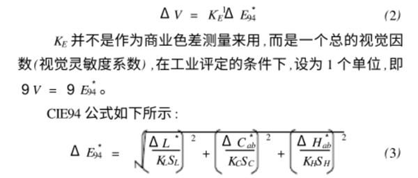 CIE94色差公式的特點及行業(yè)應(yīng)用